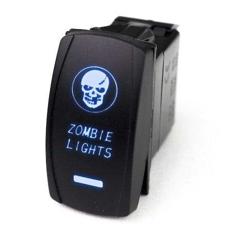 Race Sport Led Rocker Switch W/ Blue Led Radiance (Zombie Lights) RSLE35B